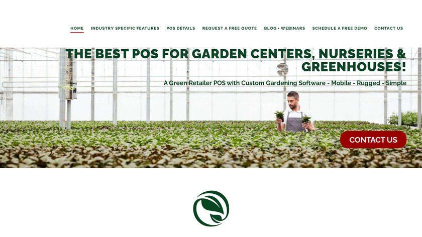 Rapid Garden POS Landing Page