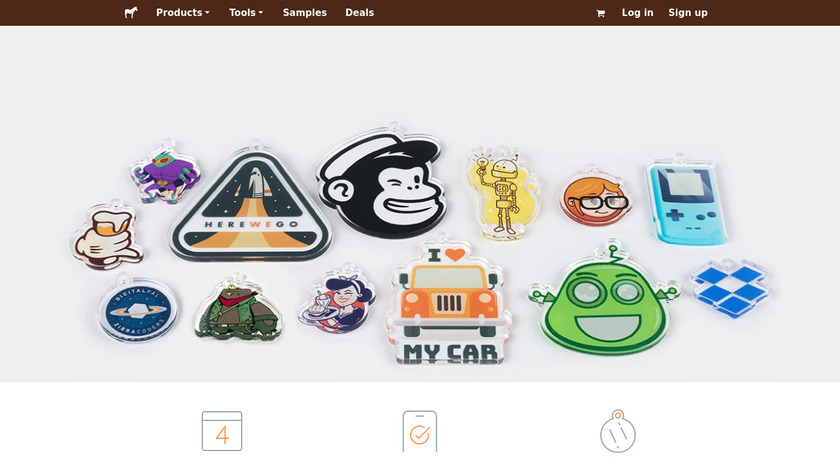 Acrylic Charms by Sticker Mule Landing Page