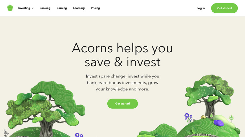 Acorns Investing Landing Page