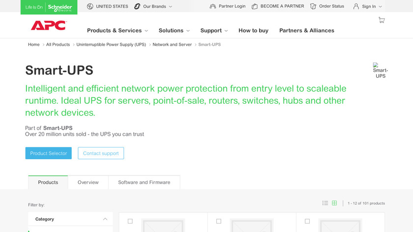 Smart UPS Landing Page