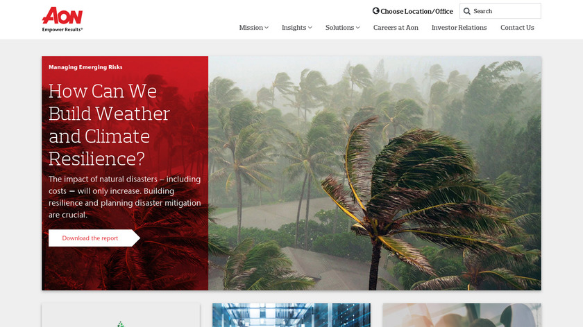 Aon Consulting Landing Page