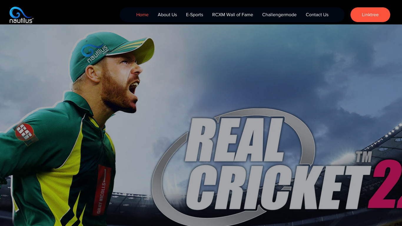 Real Cricket Premier League Landing page