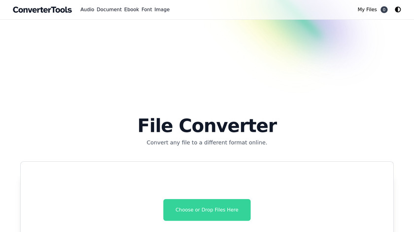 Converter Tools Landing Page