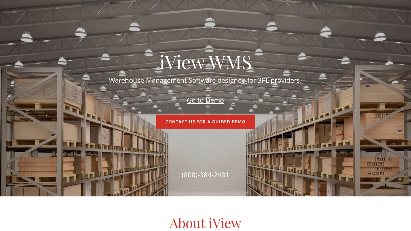 iView WMS Landing page