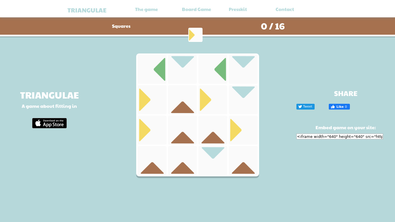 Triangulae for web Landing page