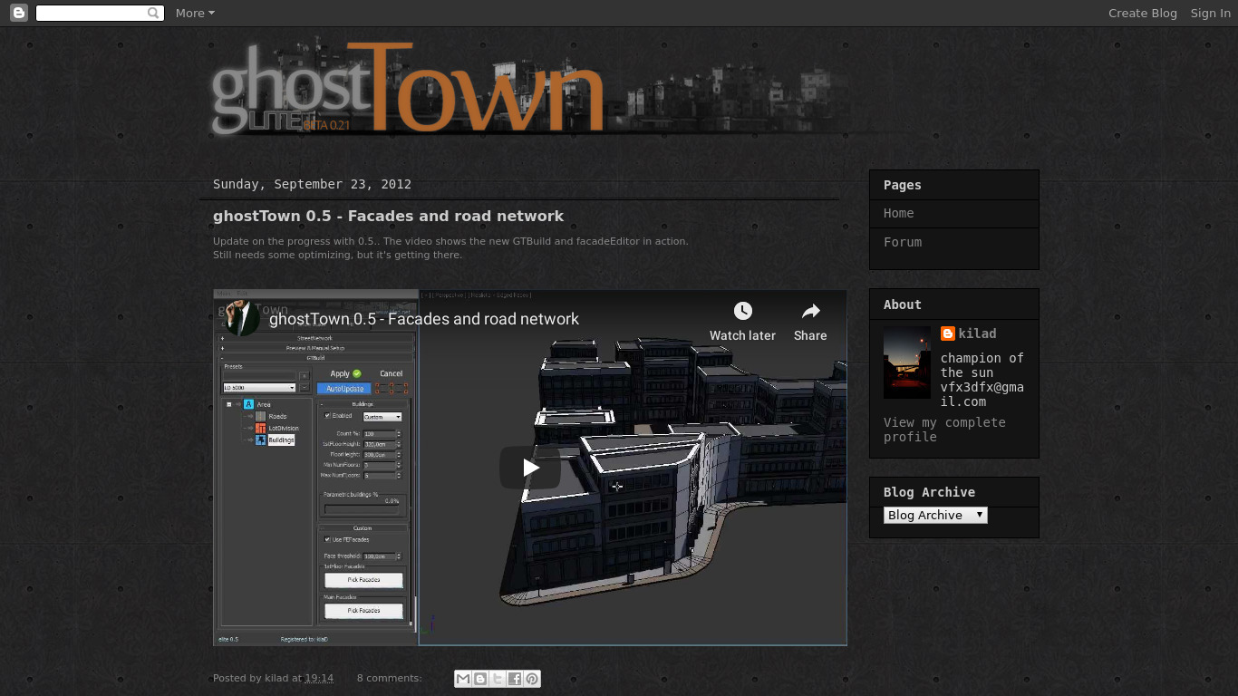 ghostTown Landing page