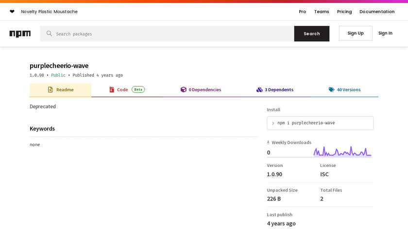 purplecheerio-wave Landing Page