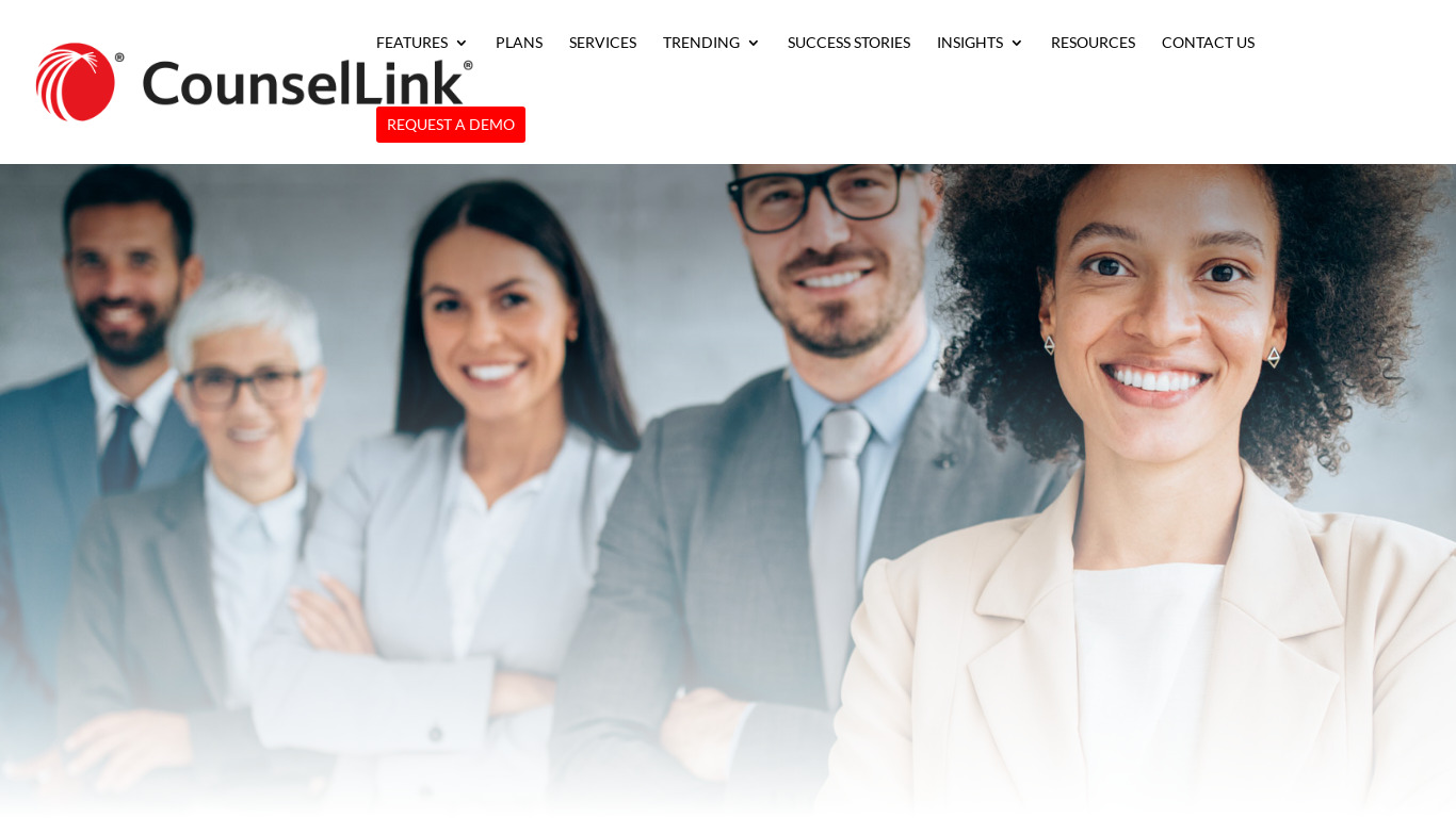 LexisNexis CounselLink® Landing page