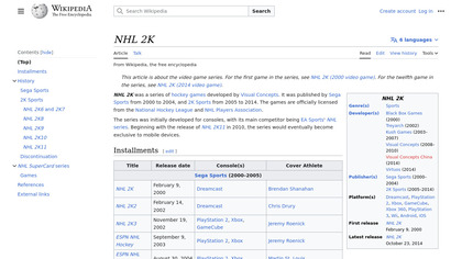 NHL 2K image