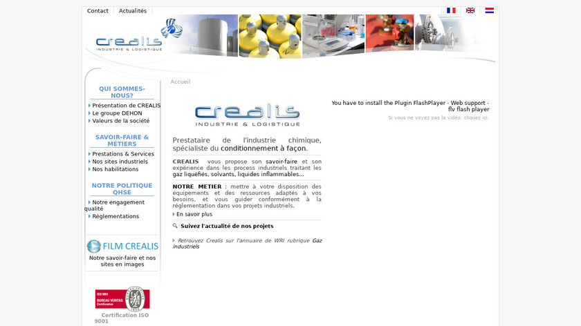 CREALIS Landing Page