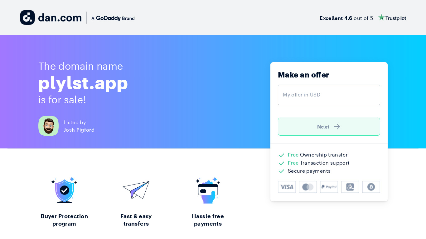 PLYLST Landing page