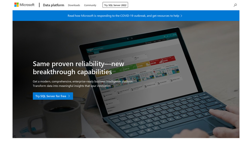 BIPP Business Intelligence Platform Landing Page