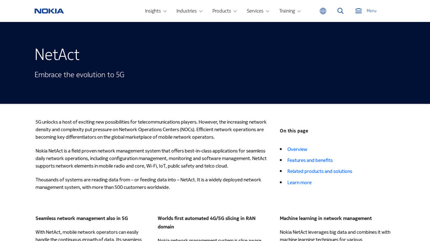 NetAct Landing Page