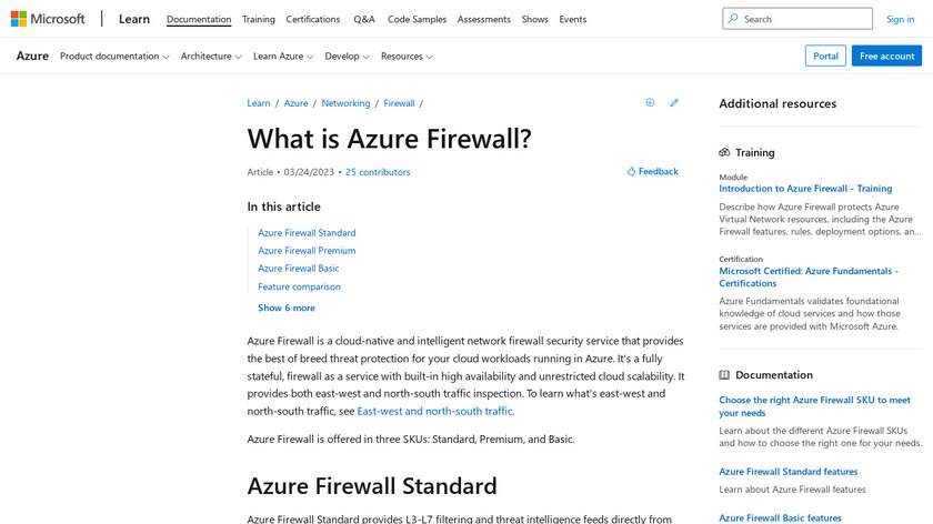 Azure Firewall Landing Page
