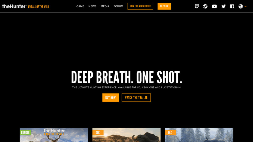 theHunter: Call of the Wild Landing Page