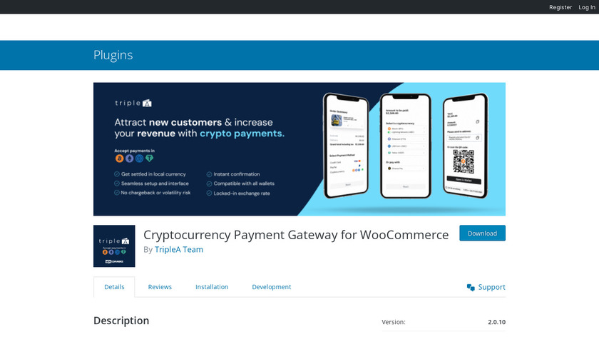 Bitcoin Payment Gateway for WooCommerce Landing Page