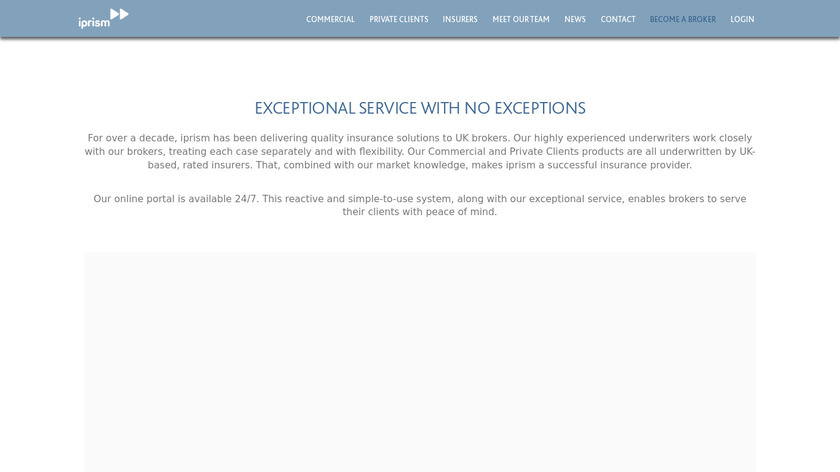iPrism Landing Page