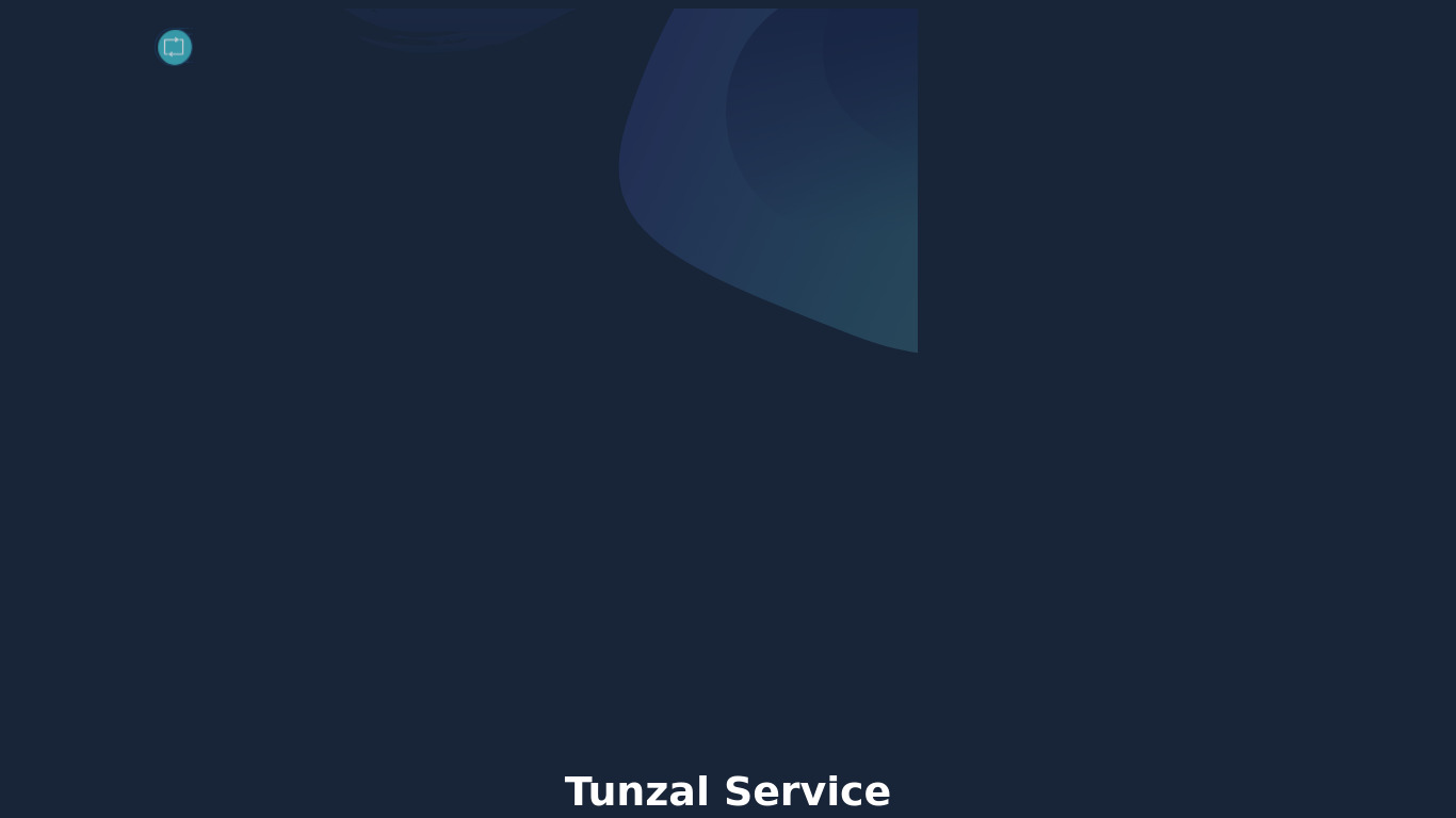 Tunzal Landing page