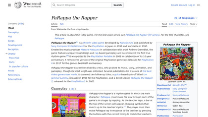 PaRappa the Rapper image