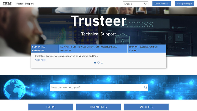 IBM Trusteer Landing Page