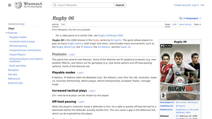 Rugby 06 image