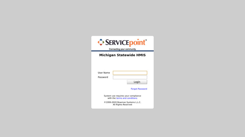 ServicePoint Landing Page