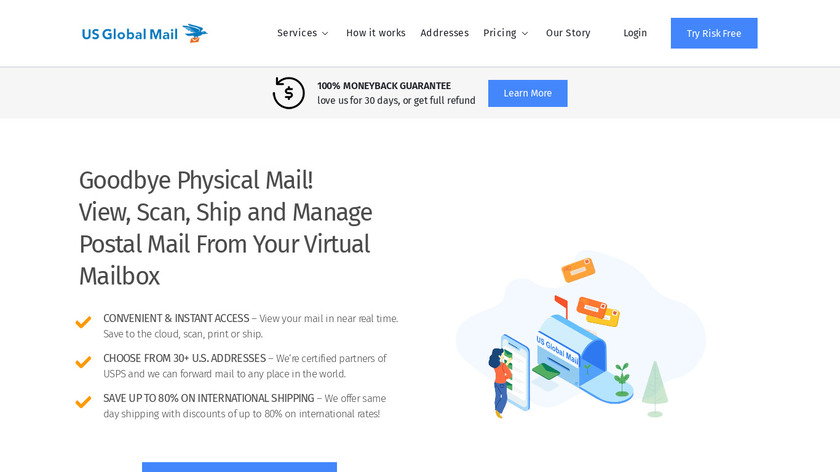 US Global Mail Landing Page