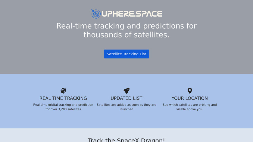 Uphere.space Landing Page