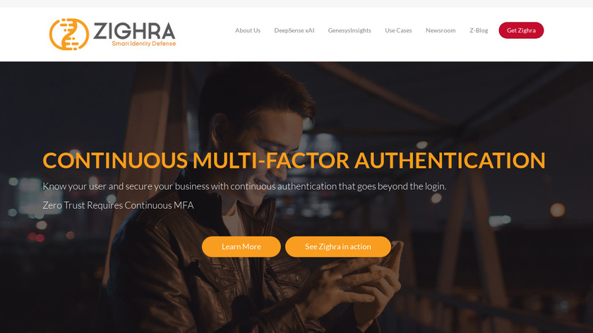 Zighra Landing Page