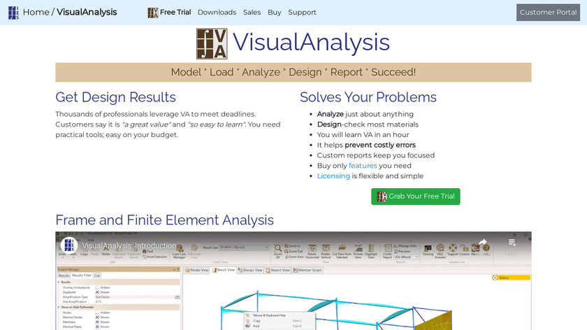 VisualAnalysis Landing Page