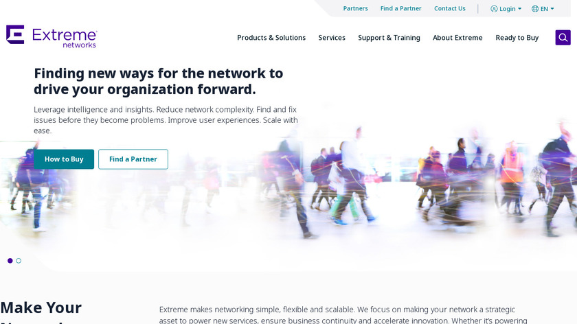 Extreme Networks Landing Page