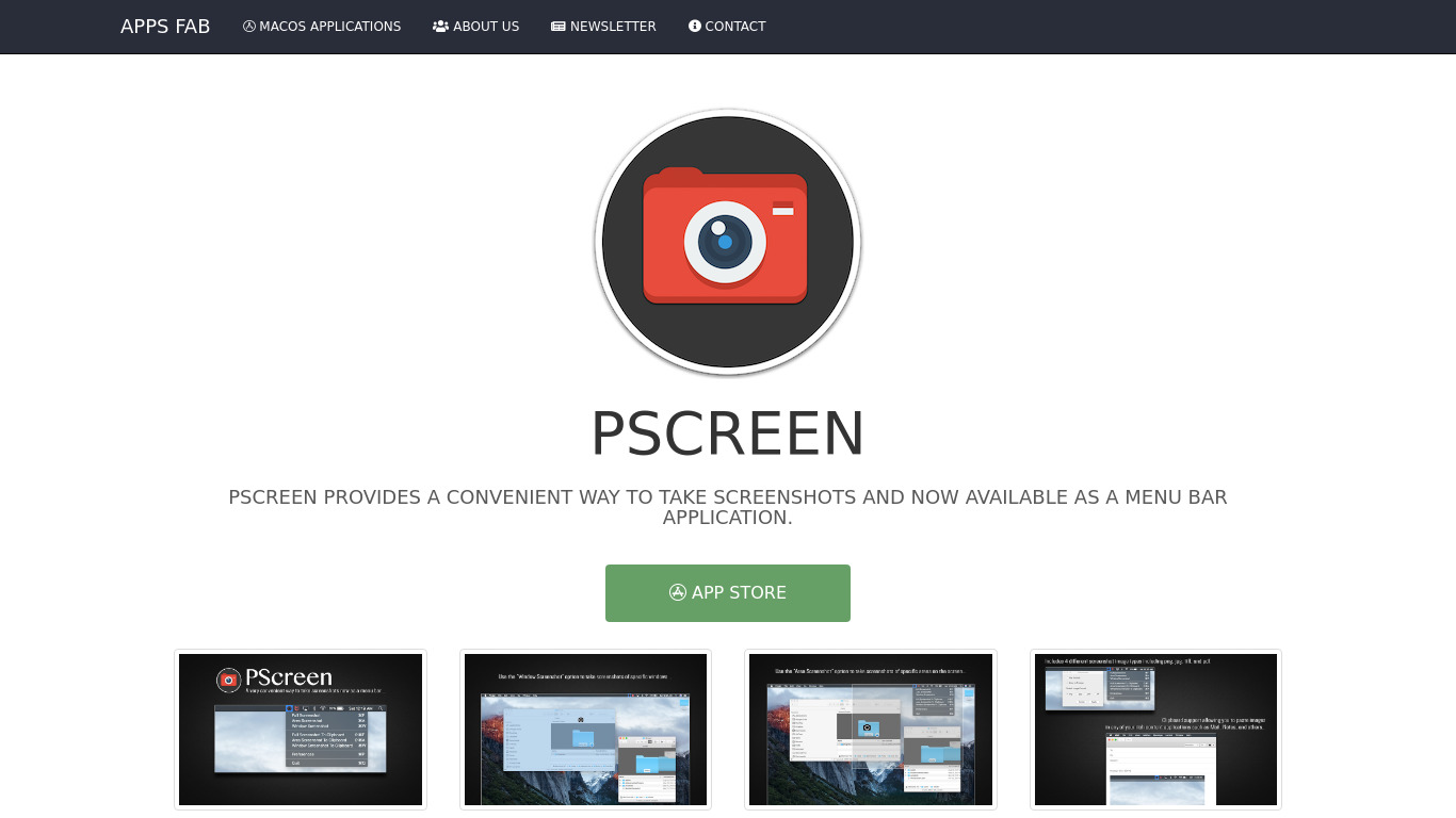 PScreen Landing page