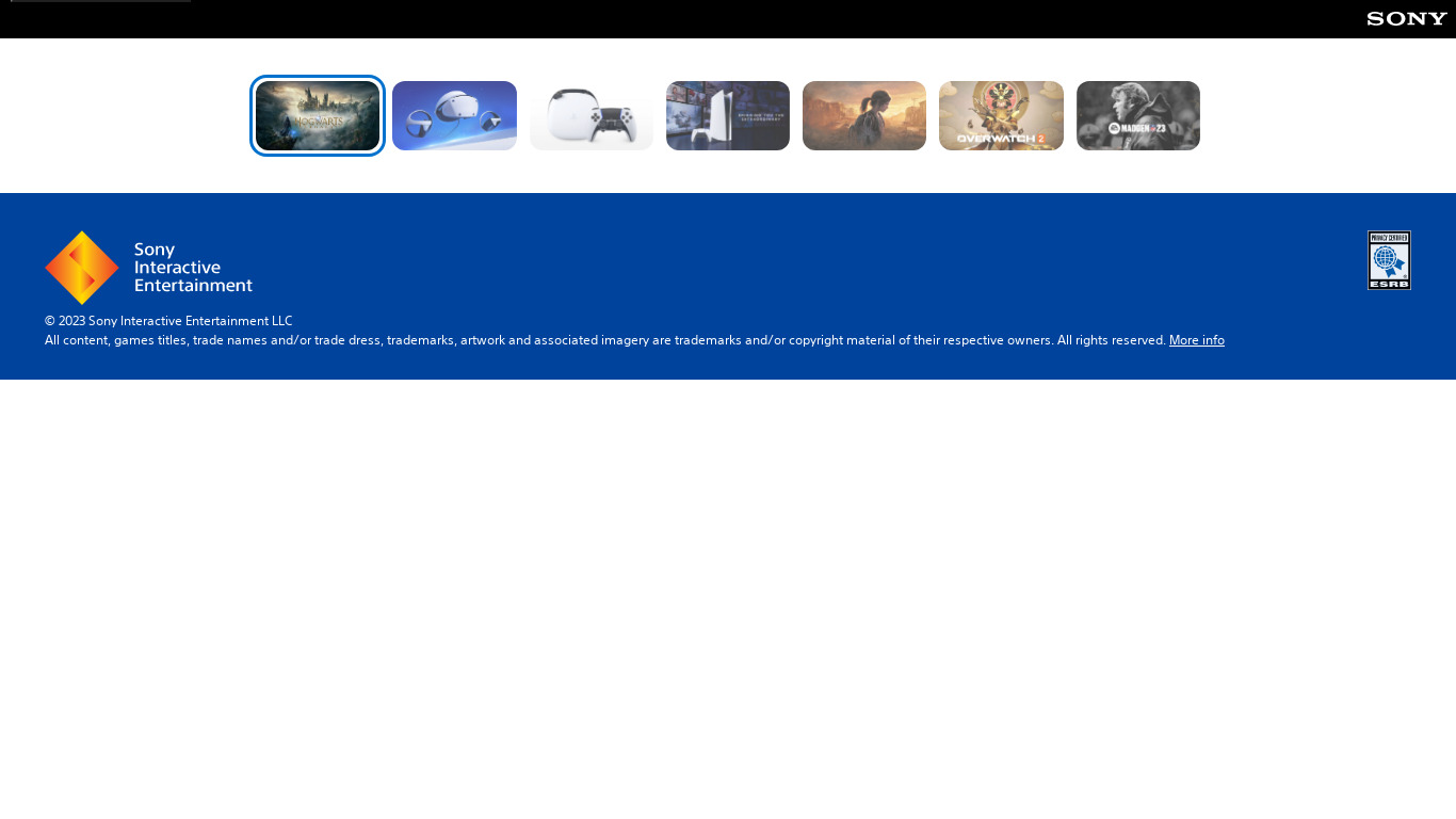 Playstation Home Landing page