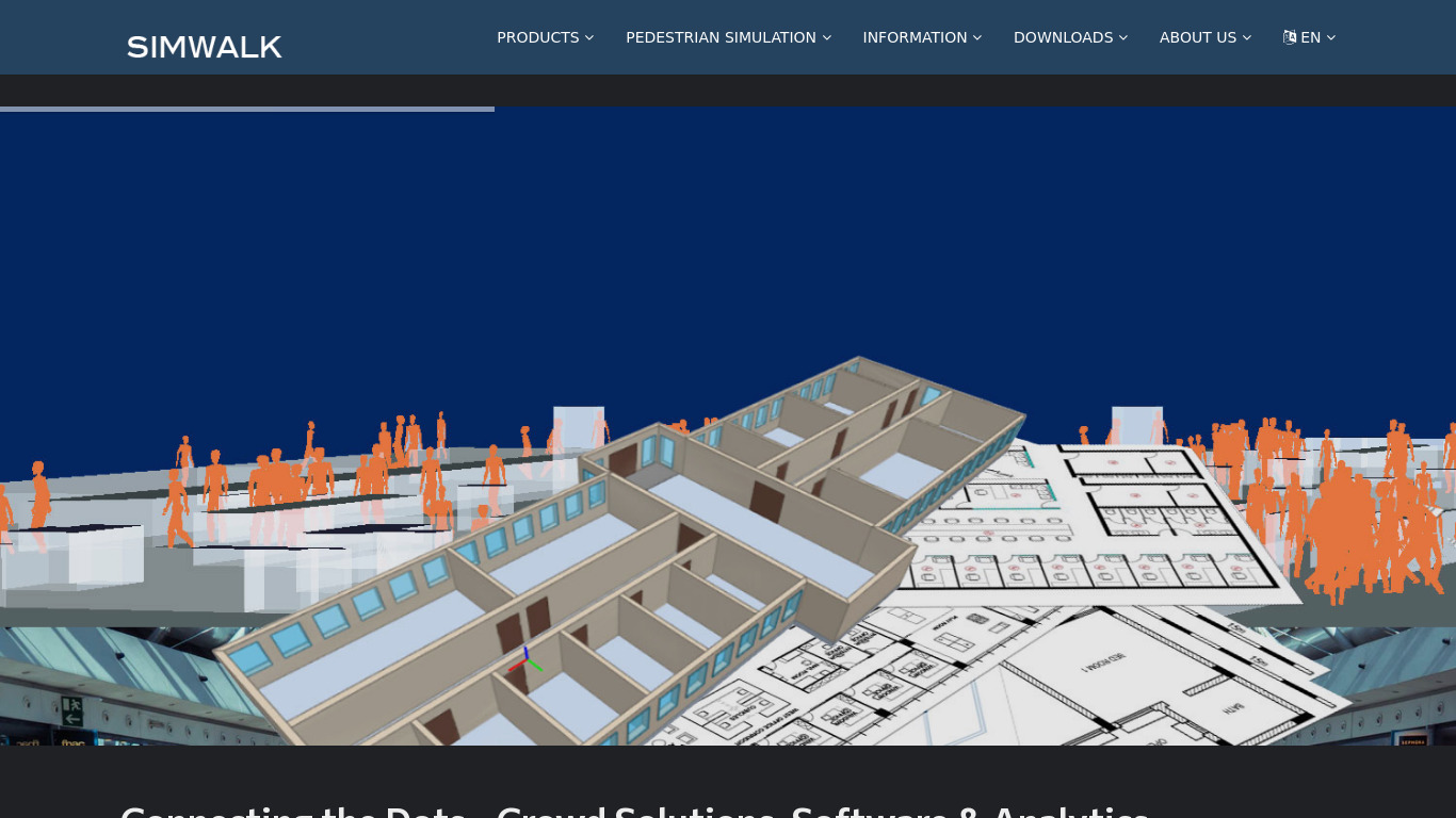 SimWalk Landing page