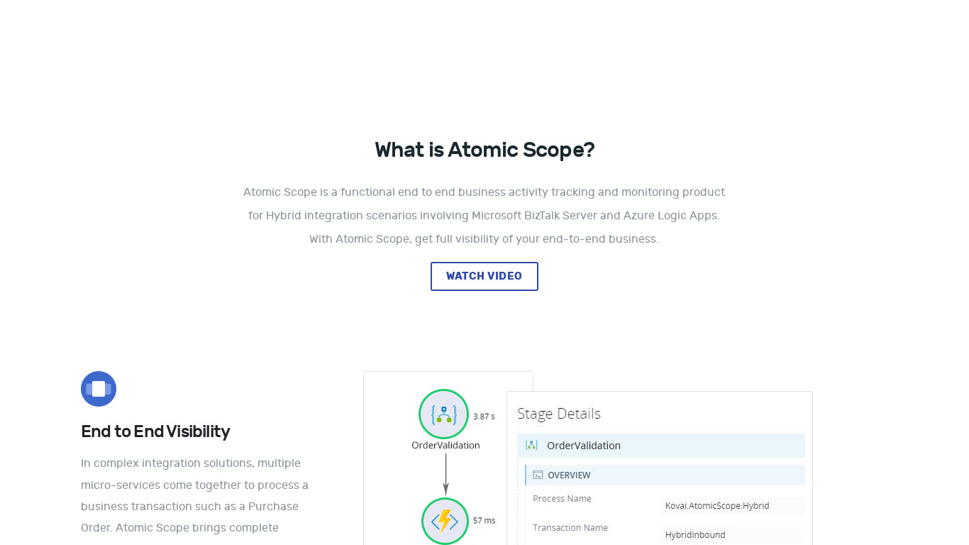 Atomic Scope Landing page