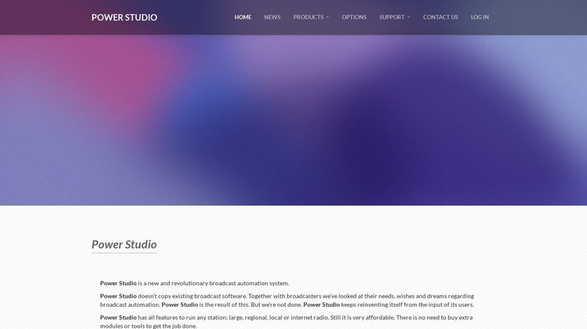 PowerStudio Landing Page
