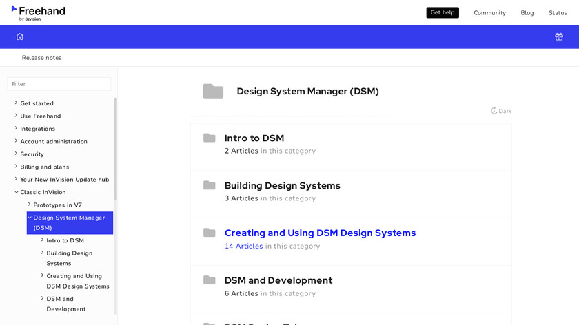 InVision DSM Landing Page