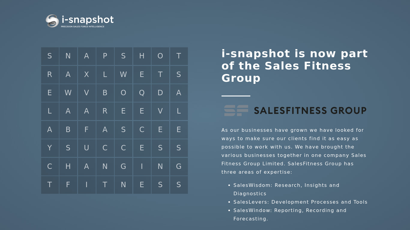 i-snapshot Landing page