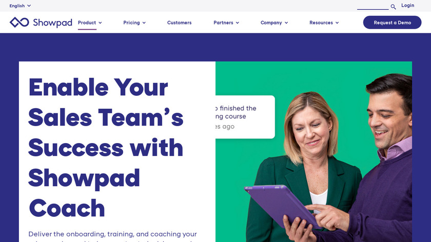 Showpad Coach Landing Page