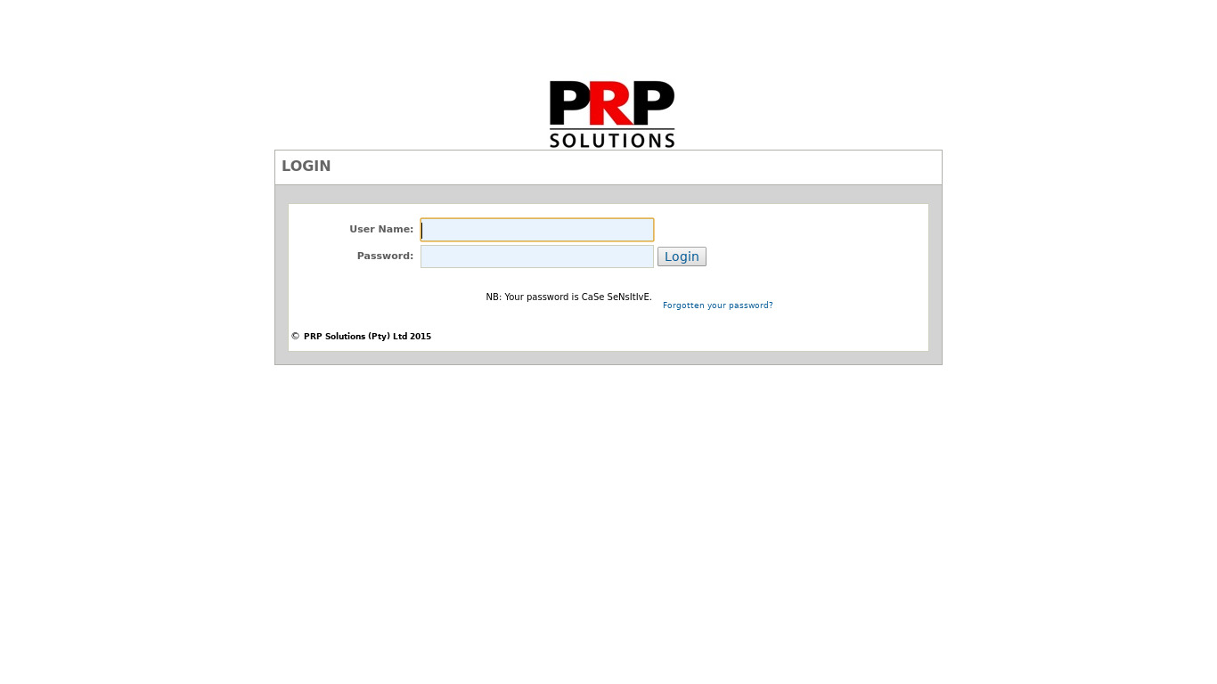 PRPsolutions Landing page