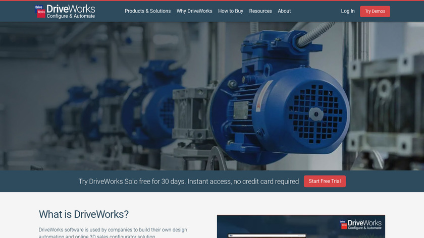 DriveWorks Landing Page
