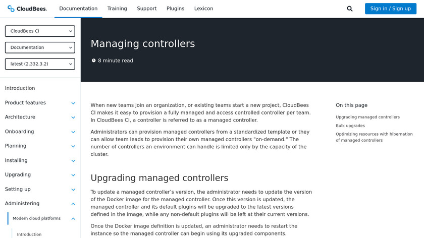 CloudBees Core Landing Page