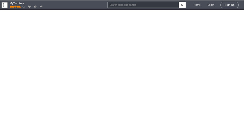 MyTextArea Landing Page