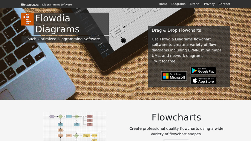 Flowdia Diagrams Landing Page