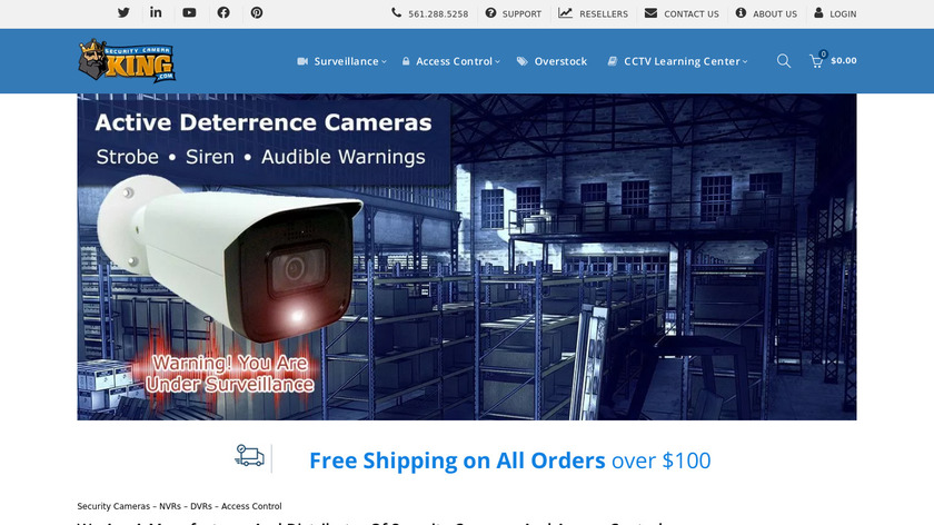 King Camera Landing Page