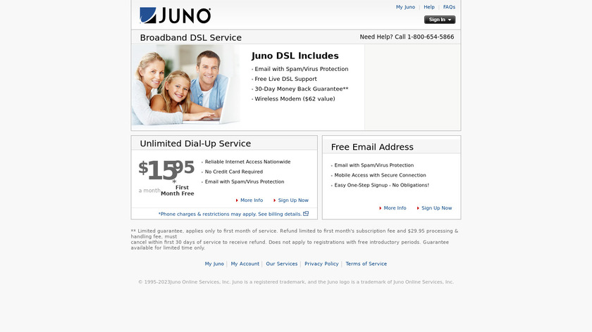 Juno Landing Page