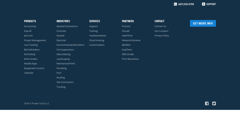The Power Tools Landing Page