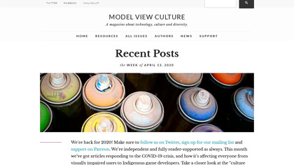 modelviewculture.com Model View Culture image