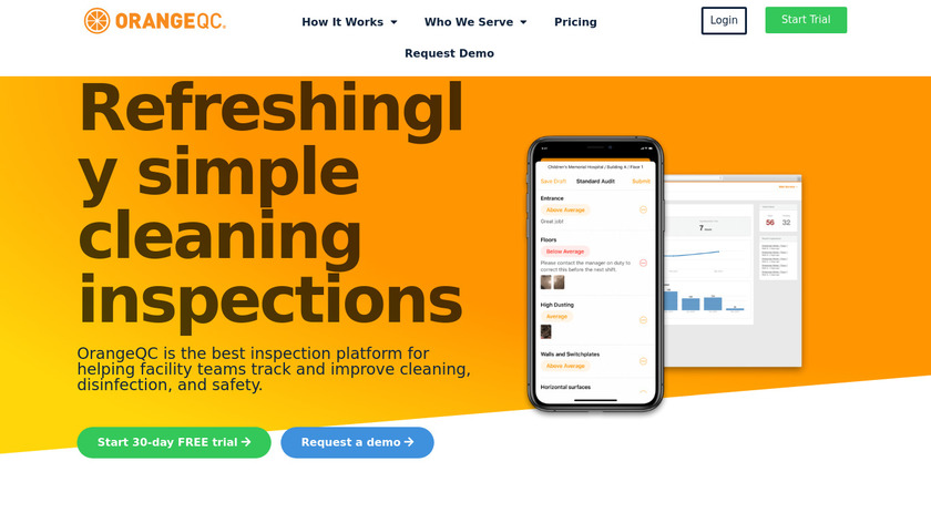OrangeQC Landing Page