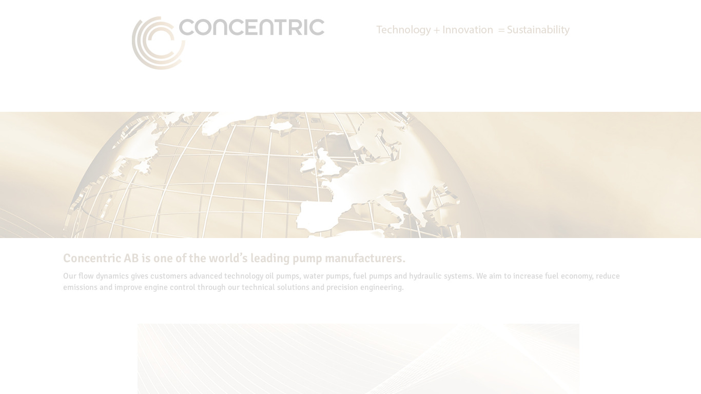 Concentric Landing page